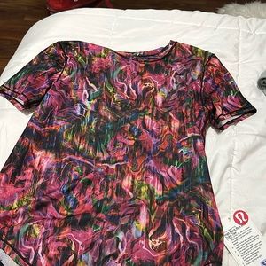 lululemon high neck run and train tee